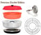 Spar-Set Camping Backofen 7-teilig - Camping Backofen (dreiteilig) + Silikonform + Aufbackgitter + Backofenthermometer + Sun and Ice Haltegriff passend für Omnia Backofen