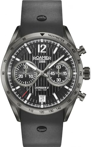 ROAMER HerrenArmbanduhr Analog Quarz Leder 510902 45 54 05