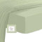 Pizuna 400 Fadenzahl Baumwolle spannbettlaken 170x200-180x200cm Helles Salbei,100% Langstapelige Baumwolle Spannbetttuch,Weiche Mako Satin-Webart passt bis zu 40 cm Matratzenhöhe