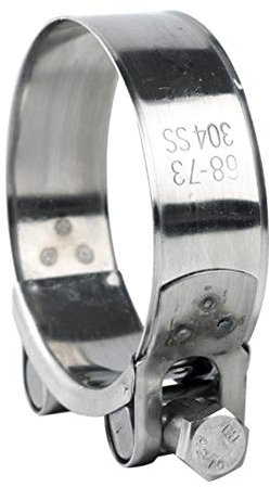 Liujiami 1-5pcs 304 Stainless Steel Pipe & Hose Clamp - T-Bolt Clamp for Plumbing & Automotive