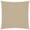 vidaXL Sonnensegel Wasserfest Sonnenschutz Windschutz Sonnendach UV Schutz Garten Terrasse Balkon Oxford-Gewebe Quadratisch 6x6m Beige