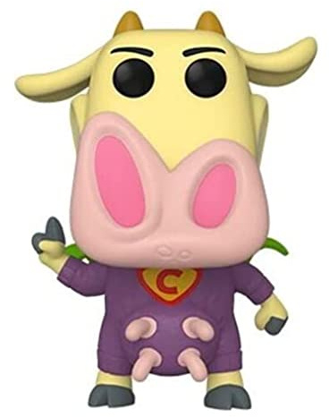 Funko POP! Animation: Cow & Chicken - Super Cow - Vinyl-Sammelfigur - Geschenkidee - Offizielle Handelswaren - Spielzeug Für Kinder Und Erwachsene - Cartoons Fans - Modellfigur Für Sammler Und Display