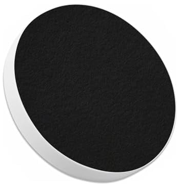 platino24 Akustik-Paneele aus Basotec G+ I Schwarz I Ø 55 cm I 1x Akustikpaneele in Kreis-Form I Hochwertige Wandpaneele mit Akustik-Filz I Akustikplatten zur Schalldämmung in Büro & Wohnung