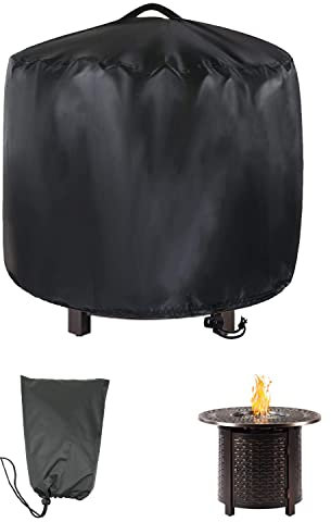 68,6 cm Feuerschalenabdeckung, rund, passend für Solo Stove Yukon 2.0 – Herd-Zubehör für Camping und Outdoor, Schwarz