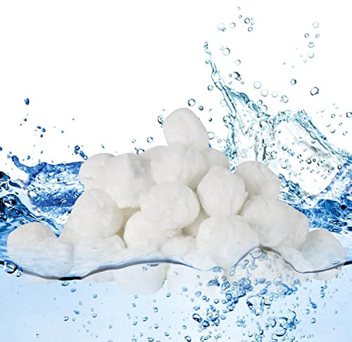 Izrielar Filterbälle Pool für Sandfilteranlage, 700g Filter Balls, Filterballs Ersetzt 25kg Filtersand Quarzsand, Wiederverwendbar Filtermaterial, Poolfilterkugeln Für Poolfilter, Filterpumpe
