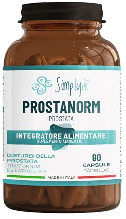 SIMPLYDÌ Integratori Alimentari a base di Serenoa Repens e Foglie di Ortica - Alto dosaggio 640 mg - Funzionalità della Prostata - 90 Capsule, Made in Italy