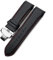 EZZON Uhrenarmband aus echtem Leder, 22 mm, 23 mm, 24 mm, für Tissot T035, 617, 627, 439, Braun / Schwarz, 23 mm, Achat