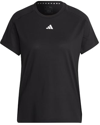 Adidas Donna AEROREADY Train Essentials Minimal Branding Crewneck Tee, Black, XXL