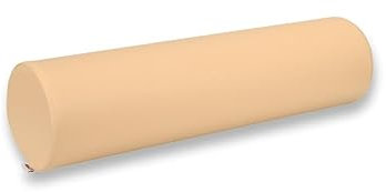HABYS Lagerungsrolle, Lagerungskissen, Knierolle für Massageliege, Fitnessrolle, Lagerungskissen für Massage und Therapie, MDR-Zertifizieriung (12x60, Beige)