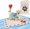 Central 23 Pop Up Karte Hunde Geburtstag Geschenk – From Your Fur Baby With Love – 3D Karten Mit Umschlag Für Männer Frauen – Für Hundeliebhaber Zum Jahrestag Valentinstag Muttertag