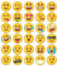 BIROYAL 30er Set Kühlschrankmagnete, Magnete Kühlschrank, Dekorative Magnete Smileys, 3D Emoji-Magnete für Magnettafel Kühlschrank Whiteboard Küche Pinnwand Büro Erwachsene - Rund, 30mm