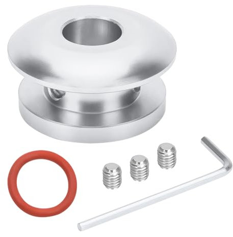 JNNJ Schaltknauf Manschette Adapter, Auto Schaltknauf Manschette Mutter Adapter, Schaltknauf Stopper Boot Retainer Limiter Shifter Schaltkopf Schnallenstopper(Silber)