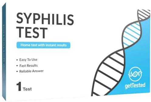 GetTested Syphilis Test Kit – Syphilis Rapid Test – Accurate At-Home Detection – 10-Minute Results – Private and Easy Finger-Prick Blood Sample – Lab Certified