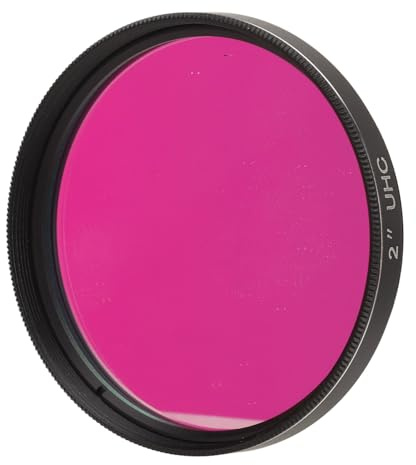 Filtro per Telescopio, Filtro UHC da 2 Pollici, Astrofotografia per Migliorare il Contrasto Dell'immagine e Ridurre L'inquinamento Luminoso, Accessori per Telescopi Astronomici