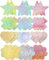 Tripetals 12 Paires Cache-Téton Invisibles Cache Tetons Femme Reutilisable Auto-adhésif Nipple Respirant Cover Invisible Mamelon Pasties-Multicolore