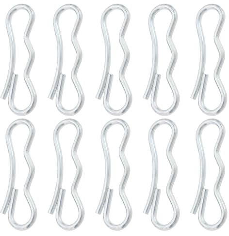 LT Easiyl 30 Stück Metall-Splint für Schneefräse 34mm Bow Tie Lock Splint 71404040 Kompatibel mit MTD 714-04040 Kompatibel mit Craftsman 194208 24788787