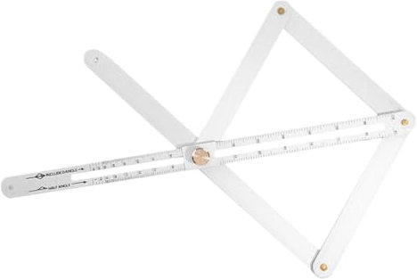 Hoement Winkelmesser Winkelmessgerät Gehrungsmessgerät Rostfrei Verformungsfest Langlebig Für Holz Fliesen Stein Laminat