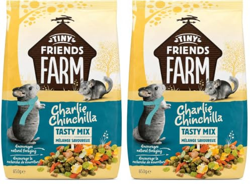 Supreme Petfoods Tiny Friends Farm Charlie Chinchilla Tasty Mix 850g may vary (Pack of 2)
