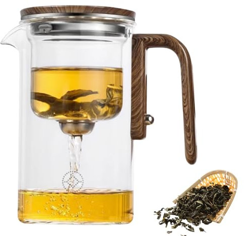 Witchcraft Teapot, Glass Teapot With Strainer, Glass Teapot With Infuser, Magical Teapot, Magic Teapot With Infuser (720ml)