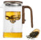 Witchcraft Teapot, Glass Teapot With Strainer, Glass Teapot With Infuser, Magical Teapot, Magic Teapot With Infuser (720ml)