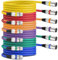 Kaxtde 6 Pack 6 FT/1.8M XLR Cables XLR Male to Female Mic Cables 3 Pins Balanced Microphone Cable DMX Lighting Cable Cord for Audio Mixer, Mic Mixer, Speaker System, Studio Recorder (6 Colors)