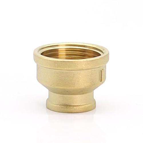 QMIQXIWS Female Thread 1/2 3/4 1 BSP Brass Pipe Fitting Copper Fast Connetor Reducing Joint Water Oil Gas Connector for Water Fuel Gas ZUZAOJUYIN(3I4 to 1I2)