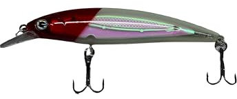 focutex Schwimmender Wobbler – 11cm 14g Topwater Angelköder, Kunstköder für Forelle, Hecht, Zander, Barsch, Hochwertige Raubfischköder für Süßwasserangeln (1, Rot-Weiß)