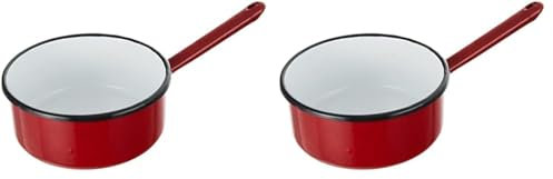 IBILI - Cazo promo extra, 16 cms, Acero esmaltado, Apto para induccion (Paquete de 2)