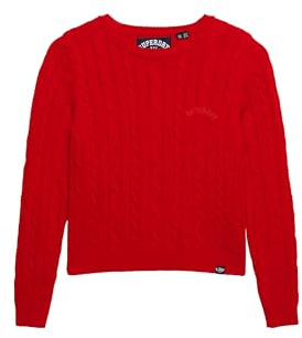 Superdry Women's Essentials Slim Cable Knit Jumper