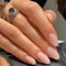 Nude Farbverlauf Künstliche Fingernägel Zum Aufkleben - 24Pcs Press on Nails Almond - Full Cover Falsche Nägel - Elegant Künstliche Nägel für Frauen und Mädchen Tägliche Nutzung Party