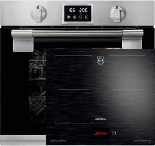 Kaiser Herd Set EH 6337 Luxus Pyrolyse Einbaubackofen 60cm + Induktionskochfeld 60 cm KCT 6140 FI, FREE ZONE mit 2 FLEX Induktions-Zonen TFT Display