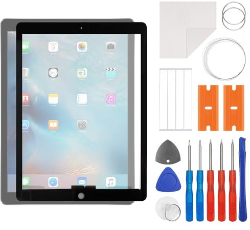 swark Nuovo schermo touchscreen in vetro digitalizzatore di ricambio per iPad Pro 12.9 1st 2015 A1584 A1652 touchscreen con kit di strumenti di riparazione aggiornato, nessun display LCD