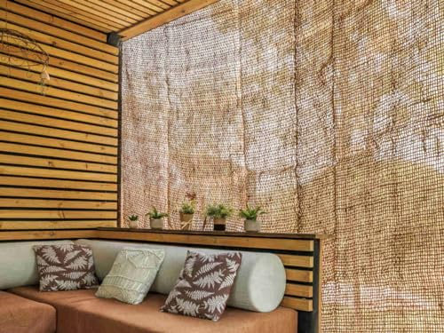 JARDILINE Ombrière Naturelle en Fibres de Coco Rectangulaire 3 x 2 m