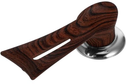 Healifty 2pcs Pot Lid Handles Accessory Replacement Knob for Cookware Lids Wood Grain Grip Heat Resistant