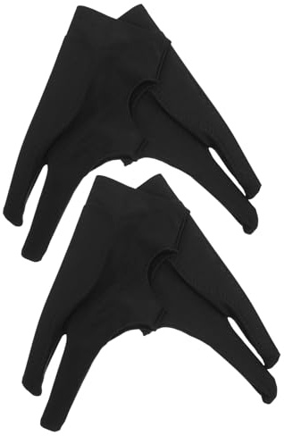 Gatuida 4 Stück Stift Zeichenhandschuhe mit Zwei Fingern Atmungsaktives Gewebe Verbesserter Griff und Schmutzabweisend für Illustration und Digitales Zeichnen