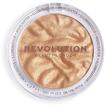 Revolution Reloaded Highlighter, Bronze Boldness | Neue Talkfreie Formel, Langanhaltend, Stark Pigmentiertes Strahlendes Finish, Vegan & Tierversuchsfrei, 6g