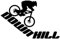Samunshi® Autoaufkleber Downhill Mountain Bike Aufkleber 15 x 9,8cm schwarz
