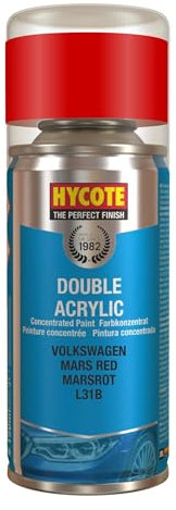 Hycote Double Acrylic Aerosol Car Spray Paint, Volkswagen - Mars Red, 150 ml
