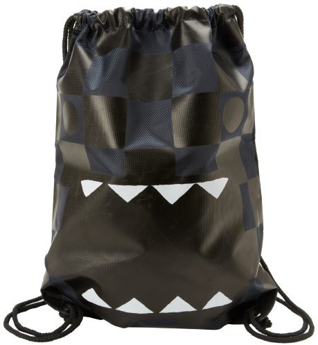 Domo Big Face On Black Checkered Back Sack Bag