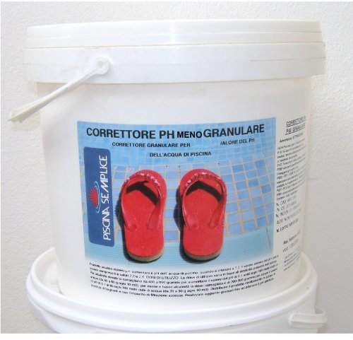 Lapi - 8 kg Secchio Correttore di PH Meno Minus Granulare. per Ridurre Valori di PH Troppo Alti