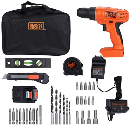 Black & Decker BDCD120VA 20V Lithium Drill/Driver Project Kit