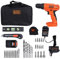 Black & Decker BDCD120VA 20V Lithium Drill/Driver Project Kit