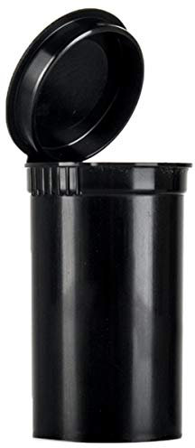 10 x 19 Dram / 80ml POP TOP SQUEEZE Bottles Container Vials RX - BLACK- Child Resistant FDA Approved Medical Grade Plastic