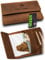 Tabaktasche 'Tåruk' – Premium Tabak-Beutel aus Leder – Dreher-Tasche mit Magnetverschluss, Filterfach und Double Blättchen-Halter – Vintage Whiskey