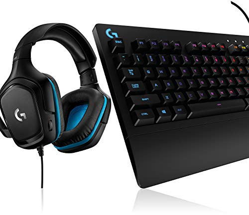 Logitech G213 Prodigy Gaming-Tastatur, RGB-Beleuchtung, Programmierbare G-Tasten + Logitech G432 kabelgebundenes Gaming-Headset, 7.1 Surround Sound, DTS Headphone:X 2.0