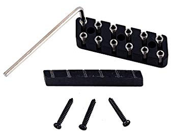 Alnicov Headless Gitarre 6 Saiten Feststellmutter Stop-Muttern Gitarren Tuning Zubehör Set