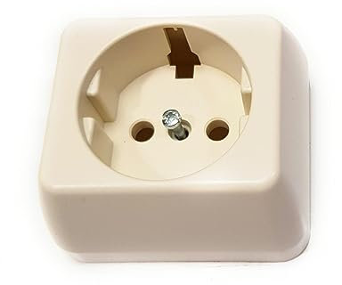 SIMON 73 Tapa Enchufe 2P+TT Lateral Schuko Marfil