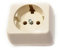 SIMON 73 Tapa Enchufe 2P+TT Lateral Schuko Marfil
