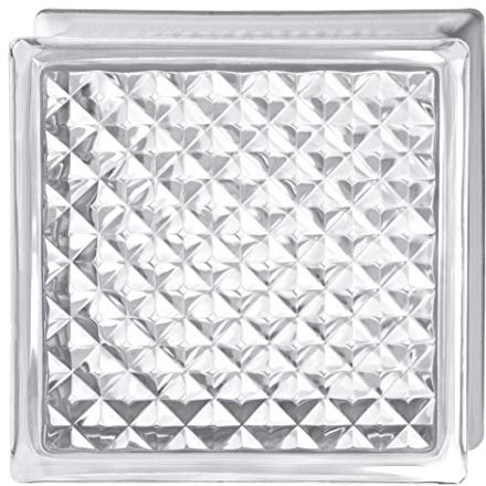 Glass block Bormioli Rocco Pure Vintage Polyhedro | cm 19x19x8 | Sales unit 1 box of 6 pcs