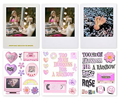 Rose Blackpink R Fotokarten Aufkleber Set